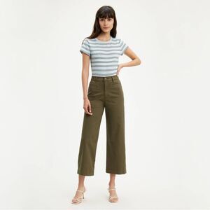 Levi's® Ribcage Wide Leg Crop in Forest Green Size 25